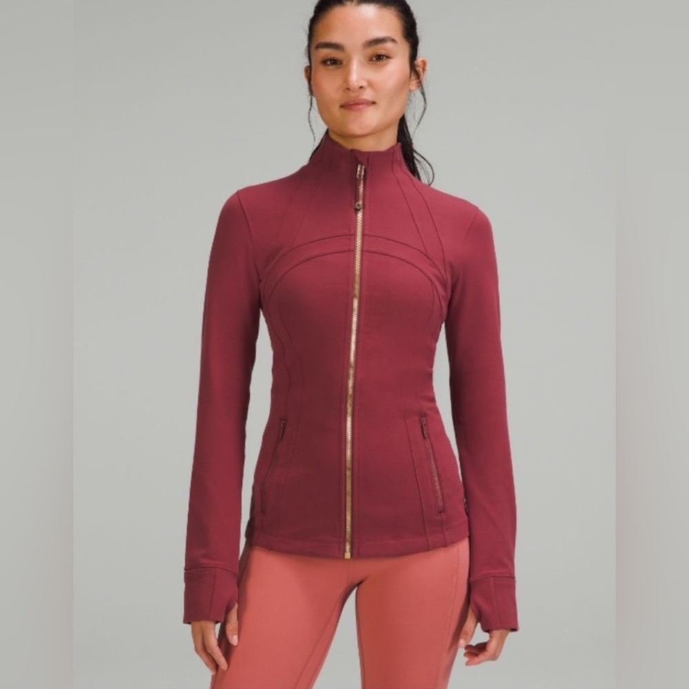 Lululemon Define jacket gold zipper Mulled Wine 14 Luon